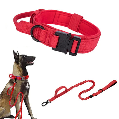 Durable Tactical Dog Collar & Leash Set – Adjustable Military Pet Gear