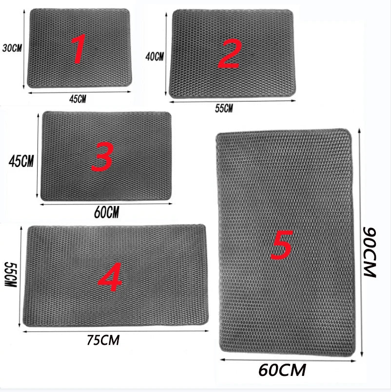 Large cat litter mat for mess-free home