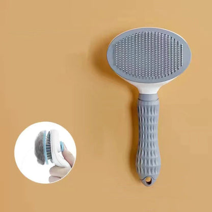 Self-Cleaning Pet Grooming Brush – Stainless Steel Comb for Dogs & Cats