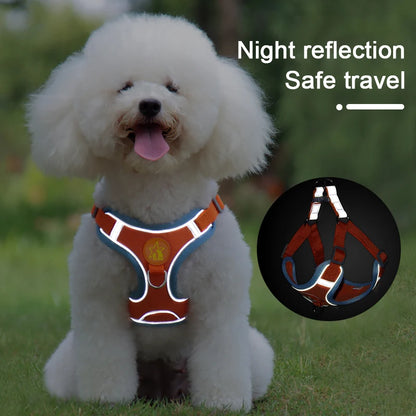 Adjustable Dog Harness & Leash Set – Comfortable Vest for Small & Medium Dogs