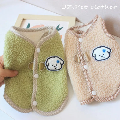 Soft Fleece Dog Jacket – Warm Winter Coat for Small Dogs