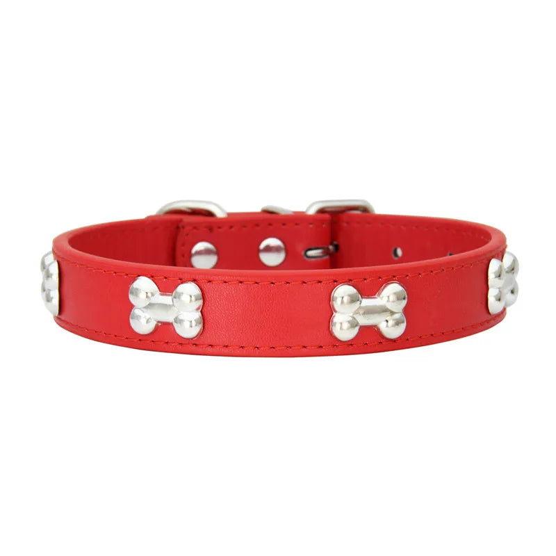Colorful dog collars with bow design

