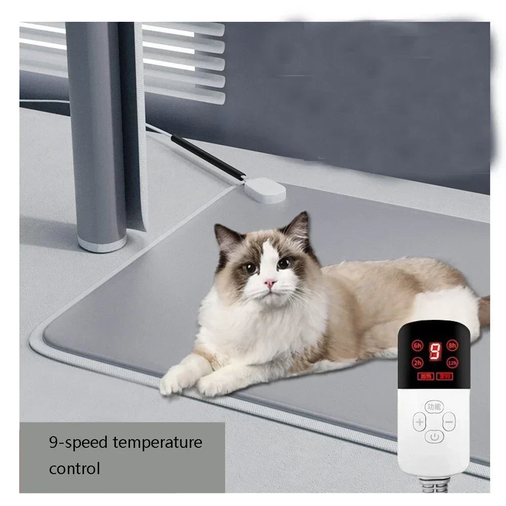 Waterproof pet heating mat for cats and dogs