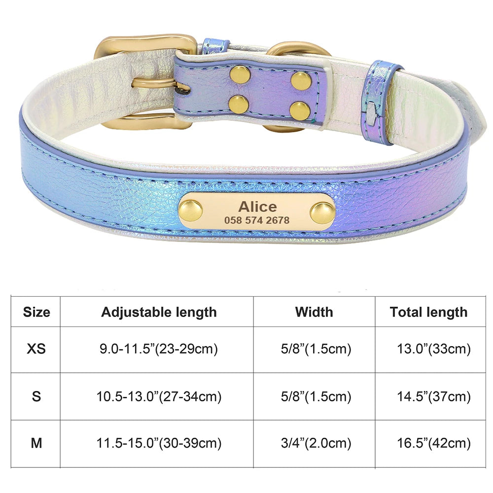 Personalized Cat & Dog Collar with Crystal Rhinestones – Adjustable Collar with Custom Engraved Anti-Lost ID Tag
