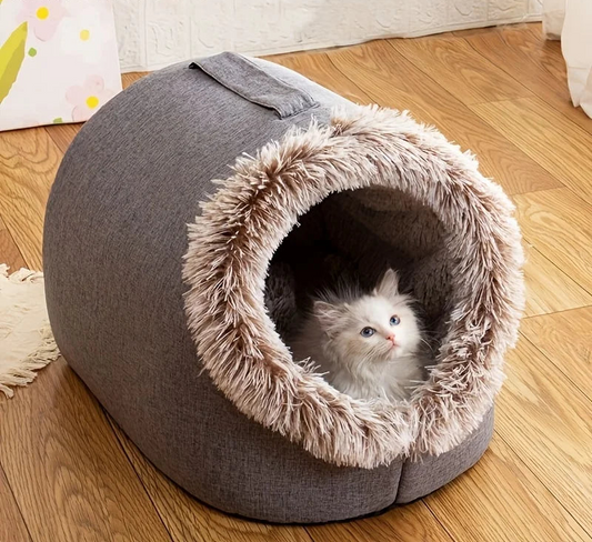 cozy cat bed tunnel warm sleeping nest