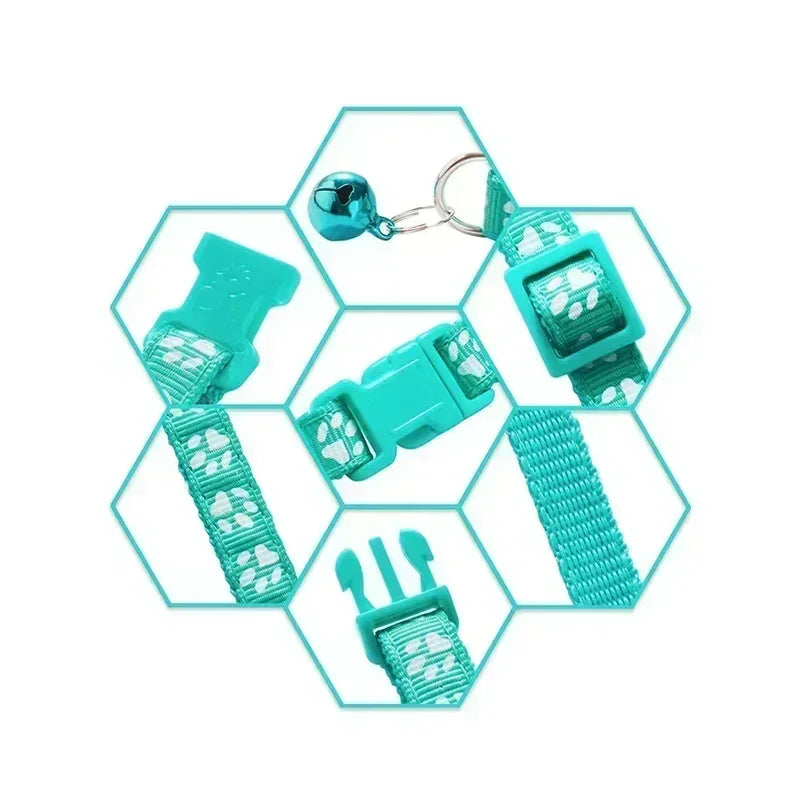 Red custom dog and cat collar with engraving option