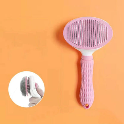 Self-Cleaning Pet Grooming Brush – Stainless Steel Comb for Dogs & Cats