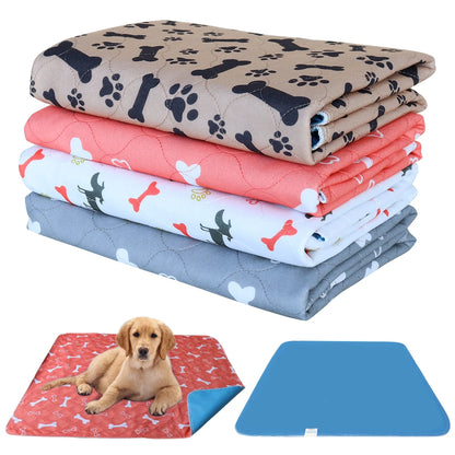 Reusable pet bed mat in gray, washable and waterproof