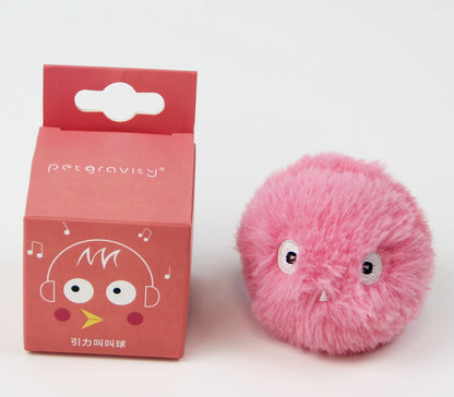 Smart Plush Sound Cat Ball – Interactive Electric Catnip Toy with Touch Sensor & Funny Animal Design