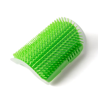 Cat Self Groomer Brush – Wall Corner Massage Scratcher with Catnip
