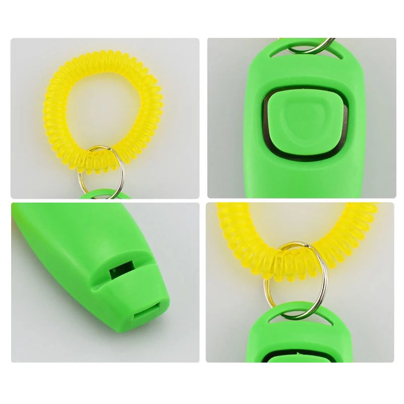 Durable plastic and stainless steel dog training clicker