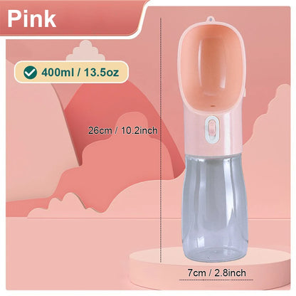 pet water dispenser with built-in bowl