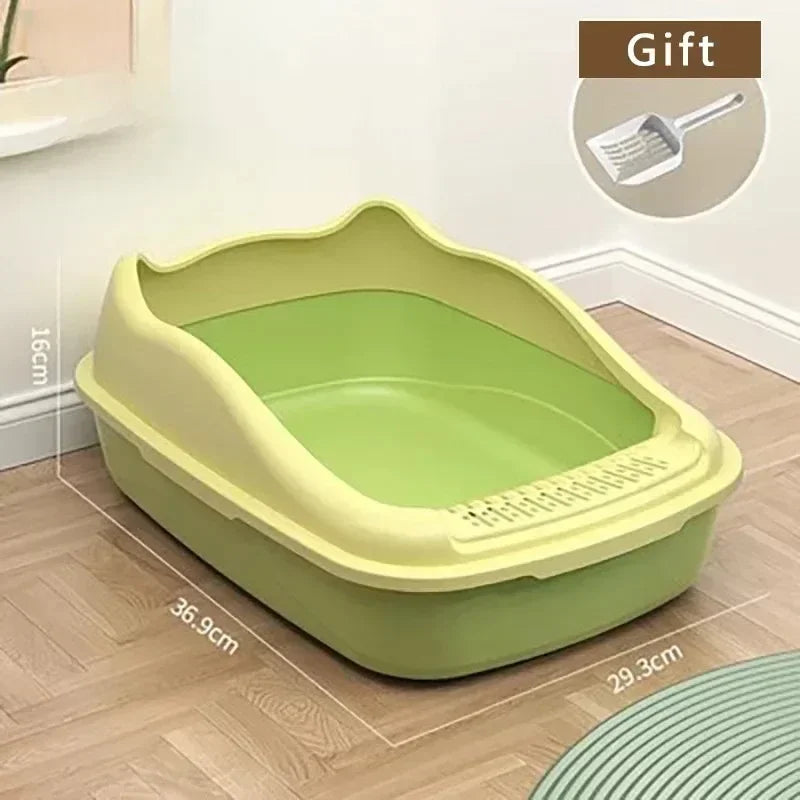 Small Cat Litter Box – Semi-Enclosed Anti-Splash Toilet
