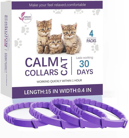Pet calming collar for cats and dogs with pheromone effect