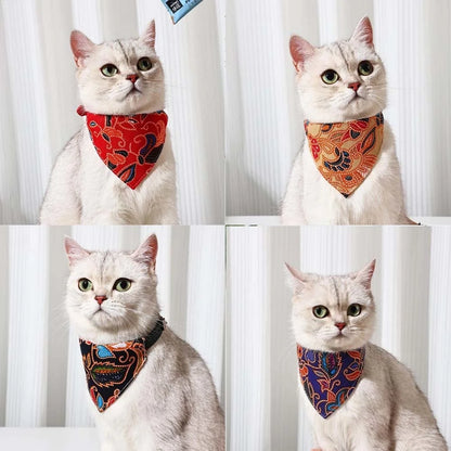 Patterned scarf collar for small and medium dogs
