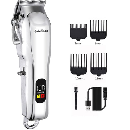 Professional Pet Grooming Clipper – Cordless Low-Noise Dog Hair Trimmer