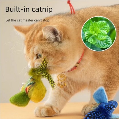 Plush Bird Cat Toy – Interactive Sounding Bird Toy for Cats (Durable & Fun)