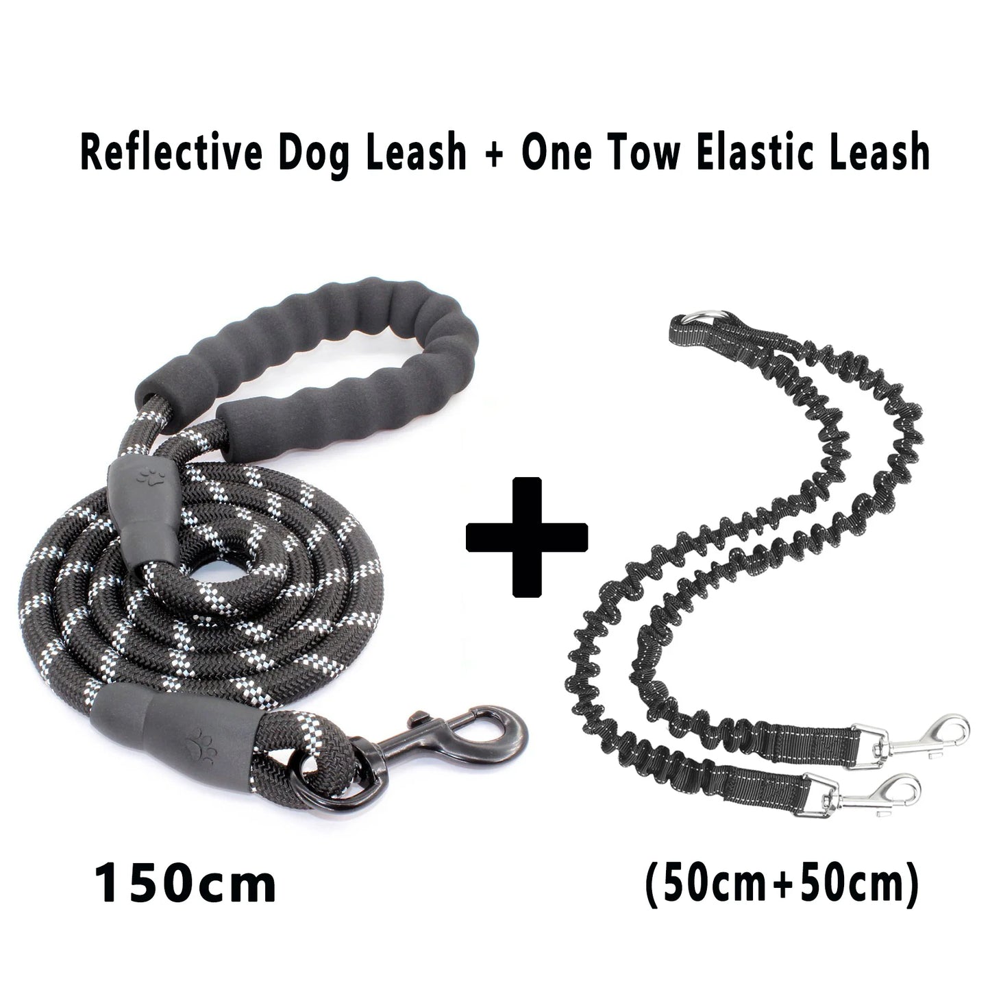 Double dog leash with 360 swivel no-tangle design