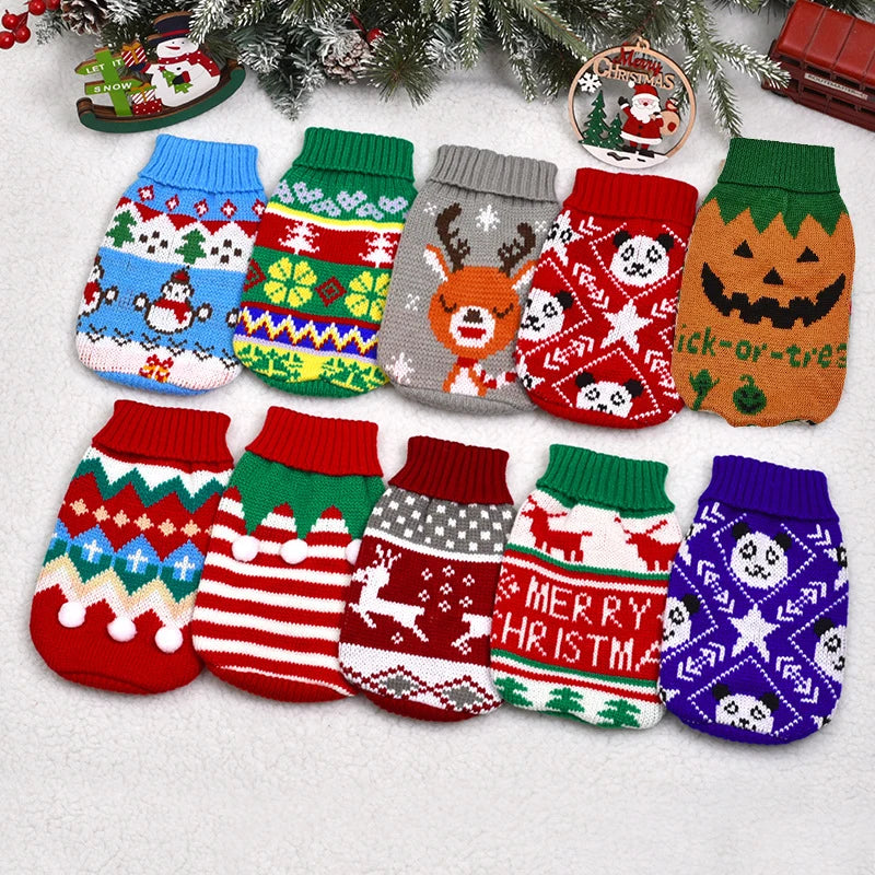 Christmas dog sweaters – multiple festive designs