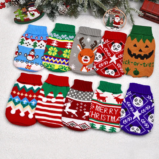 Christmas dog sweaters – multiple festive designs