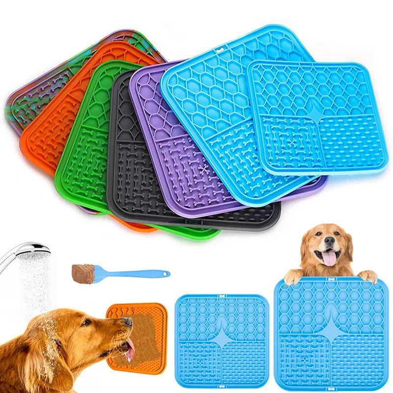 1. Dog lick silicone mat slow feeder
