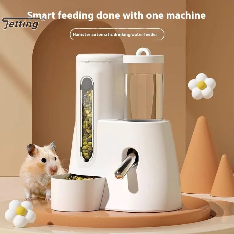 Automatic hamster water bottle with food container leakproof