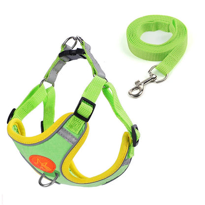 Adjustable Dog Harness & Leash Set – Comfortable Vest for Small & Medium Dogs