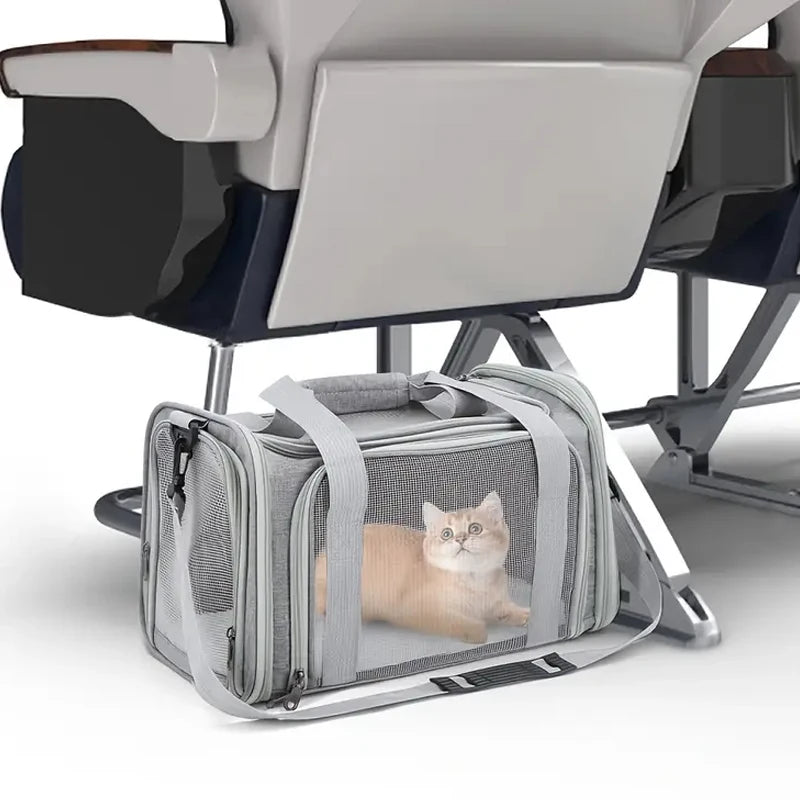 Pet Carrier Bag – Breathable Travel Tote for Dogs & Cats
