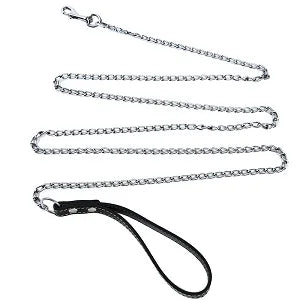 Durable Metal Dog Chain Leash – Anti-Bite Lead for Pets