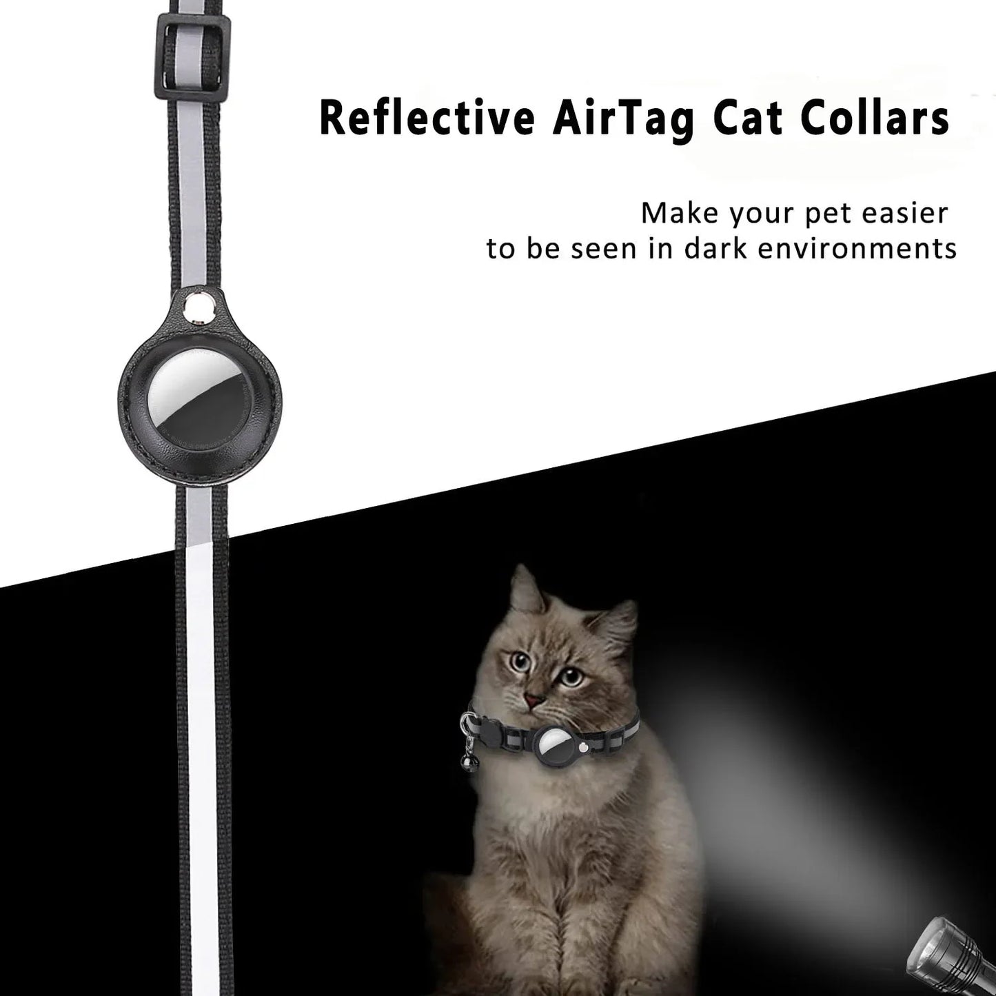 kitten collar with airtag slot and bell
