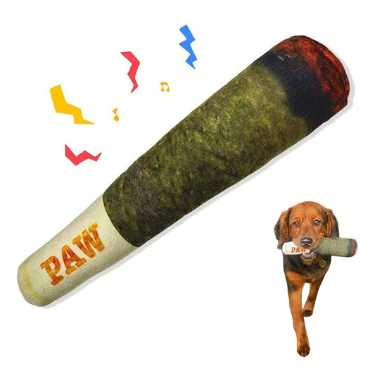 funny dog toy plush cigar squeaky