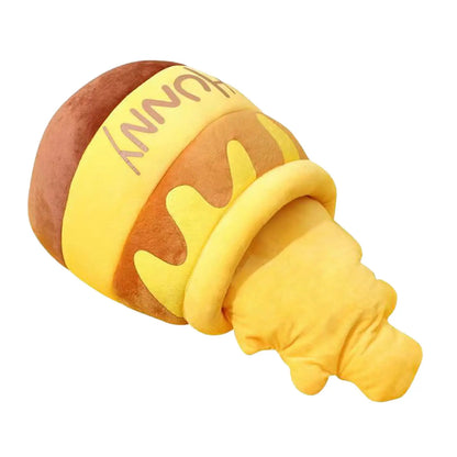 Honey Jar Cat & Dog Bed – Cozy Cartoon Pet Cave with Cushion