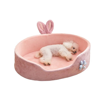 Detachable Pet Bed – Washable Plush Dog & Cat Sleeping Bed