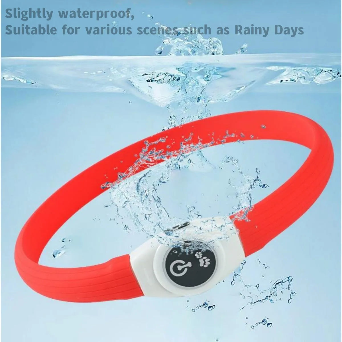 light up pet collar adjustable size