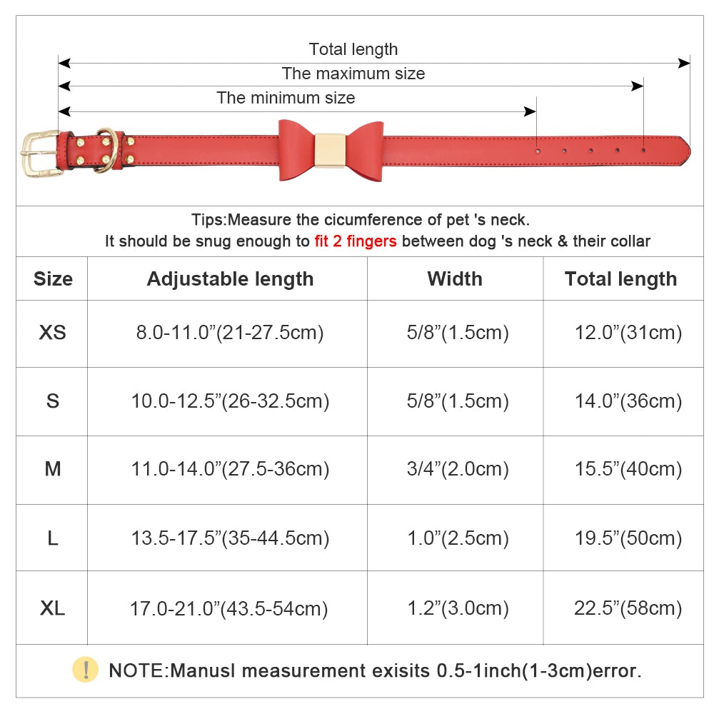 Personalized Dog Collar with Engraved Name Tag – Adjustable PU Leather Collar for Dogs & Cats
