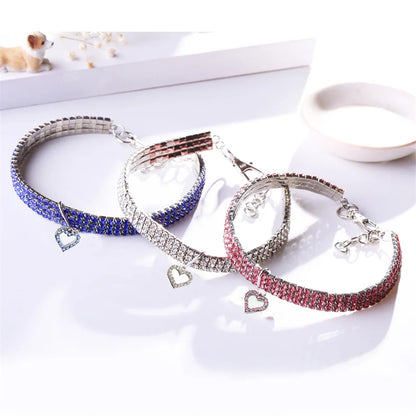 Elegant bling collar for puppies and cats
