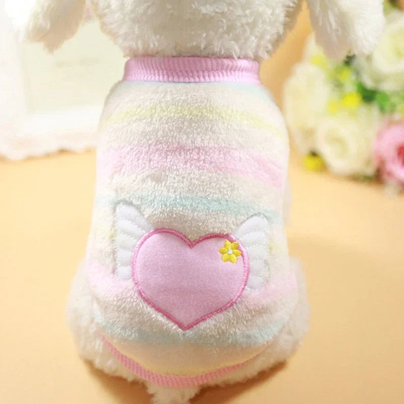Soft fleece winter vest for puppies
