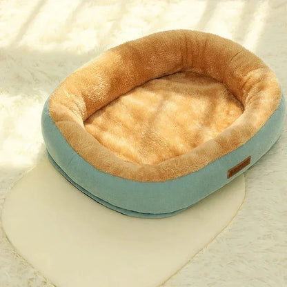 Breathable plush pet cushion for dogs and cats