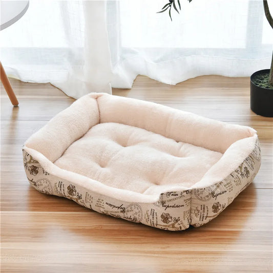 Soft Washable Dog Bed for Small Medium Large Dogs – Comfortable Non-Slip Pet Sofa Kennel for Cats and Puppies, Multiple Sizes and Colors