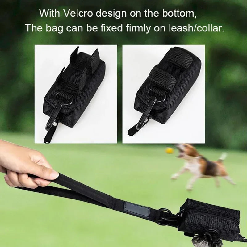 pet waste bag holder with roll of bags