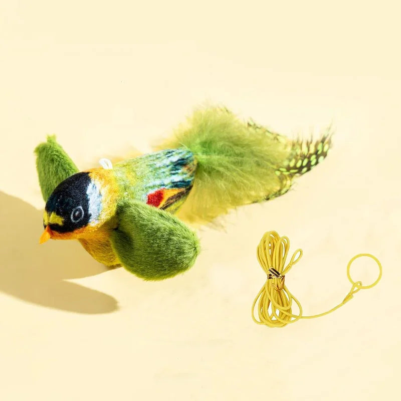 Plush Bird Cat Toy – Interactive Sounding Bird Toy for Cats (Durable & Fun)