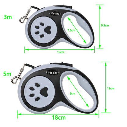 Retractable Pet Leash – Durable Extendable Dog & Cat Lead (3m/5m)