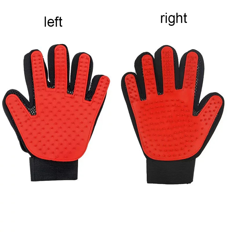 Pet Grooming Glove – Deshedding & Massage Glove for Cats & Dogs – Left or Right Hand