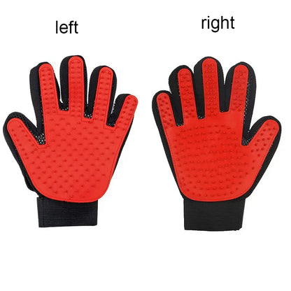 Pet Grooming Glove – Deshedding & Massage Glove for Cats & Dogs – Left or Right Hand