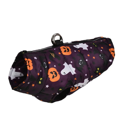Spooky pattern waterproof jacket for pets
