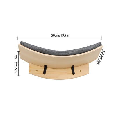 Wall-Mounted Cat Climbing Shelves – Wooden Cat Tree & Playground (Multiple Modules)