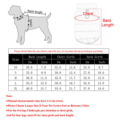 Windproof Winter Dog Jacket – Warm Coat for Small & Medium Dogs