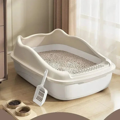 Compact cat toilet for kittens and small cats