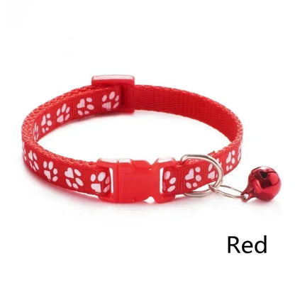 Adjustable Dog & Cat Collar with Bell – Personalized Pet Neck Ring