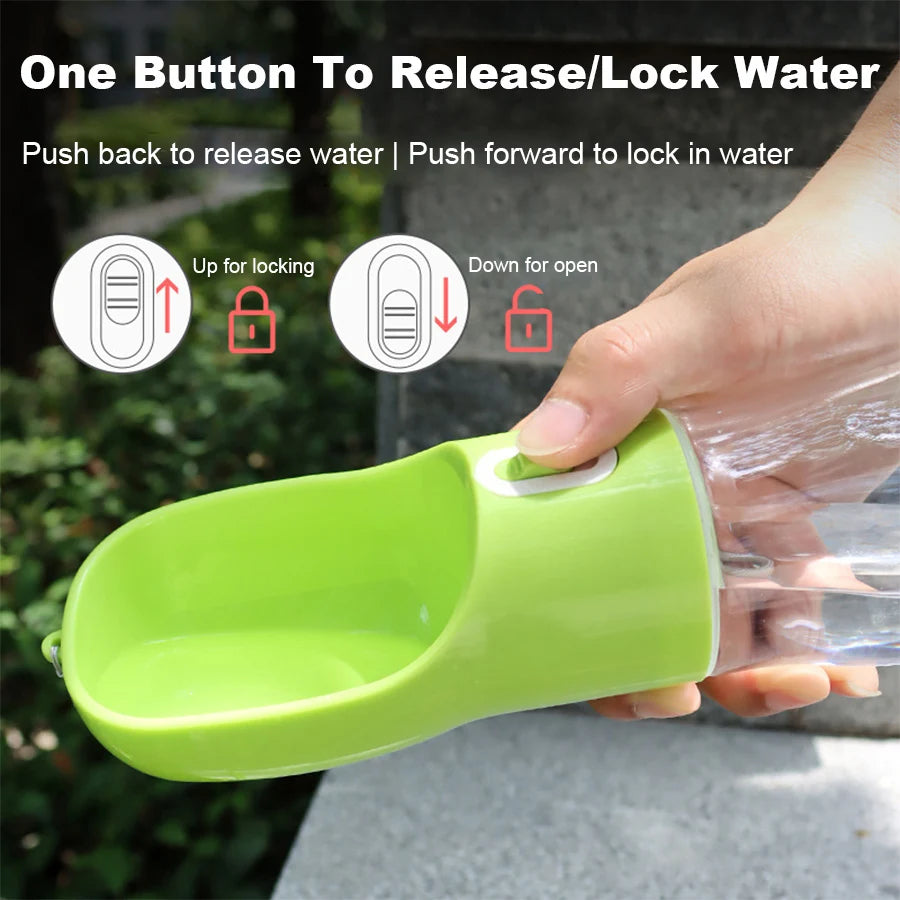 Leakproof Dog Water Bottle – Portable Travel Dispenser